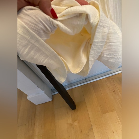 Cream One Shoulder Romper - Picture 5 of 5